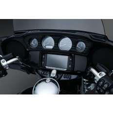 Czarna nakładka na panel sterujący motocykla H-D 